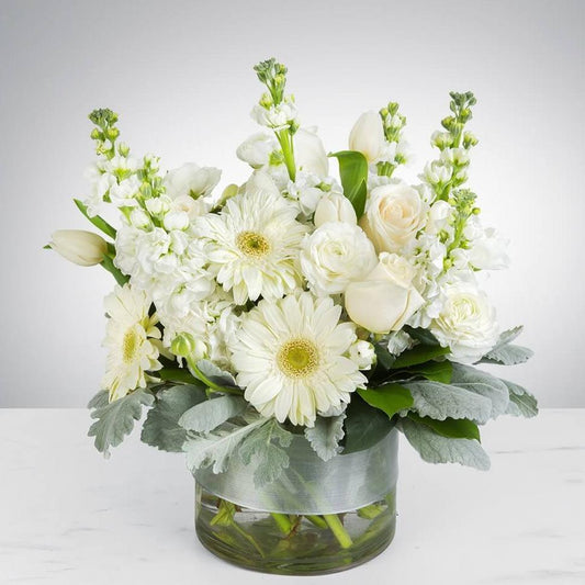 Flower Purity White Roses Flower Arrangement Romanian Flower Shop