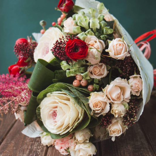 Forever in Love Roses Flower Bouquet Romanian Flower Shop