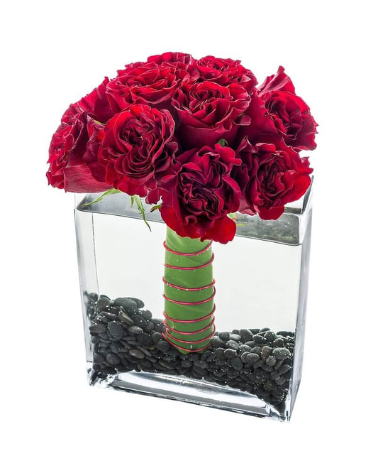 Infinite Love Red Roses Flower Arrangement Romanian Flower Shop