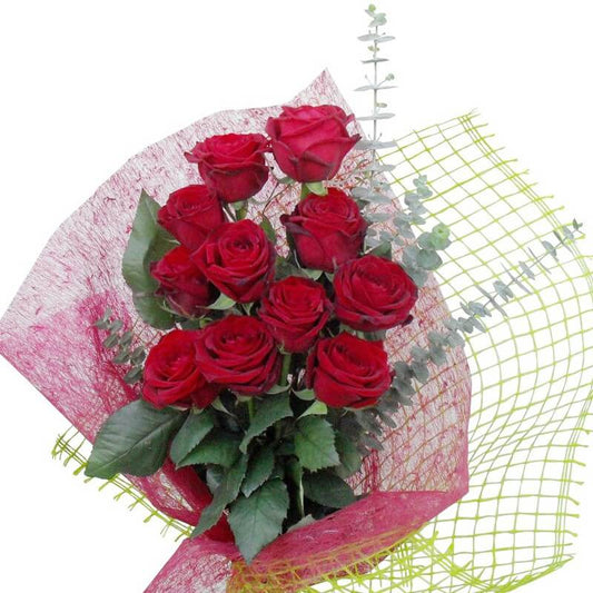 Love Red Roses Bouquet Flower Bouquet Romanian Flower Shop