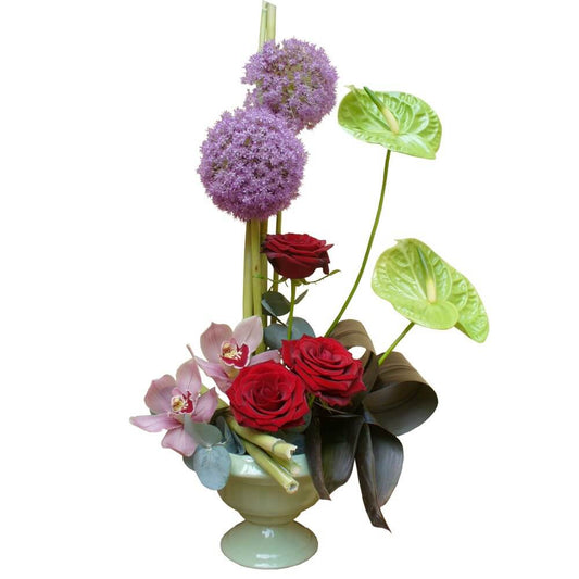 Mad About You Red Roses Flower Arrangement Romanian Flower Shop