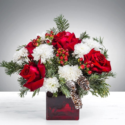 Rudolf in Love Red Roses Flower Arrangement Romanian Flower Shop